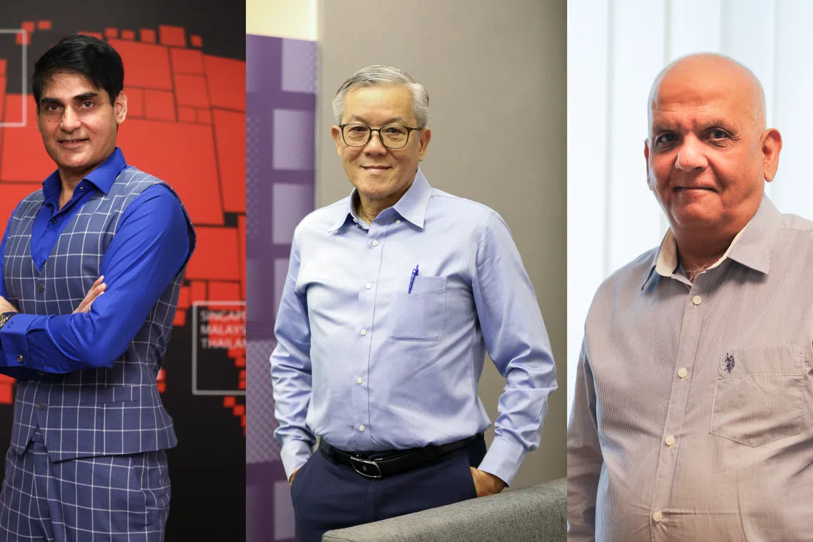 From left: Amit Sujan, president and CEO, ITCAN; Alvin Cher, managing director, Almarc Engineering; and Pawan Khaitan, chairman, Khaitan International.