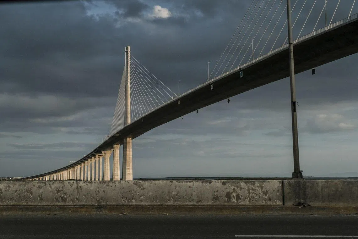 The Cebu Cordova Link Expressway in Cebu City, the Philippines.  Asia Pacific will need sizable investments in industrials, utilities, waste management, renewables, data centres, education services, airports, highways and railways.