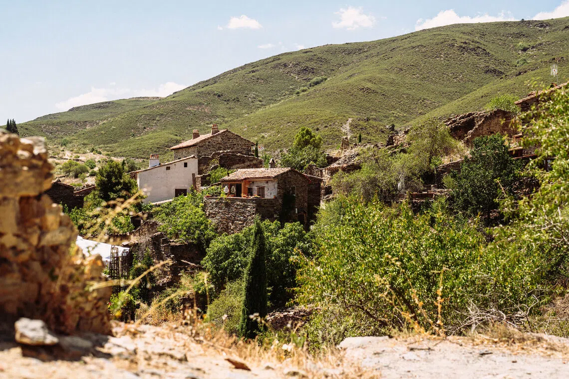Patones de Arriba is a picturesque hillside town.
