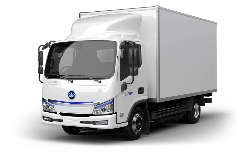 Zo Motors' ZM6 electric medium-duty truck is a right-hand-drive model which could be classified as a heavy-goods vehicle under Land Transport Authority regulations.