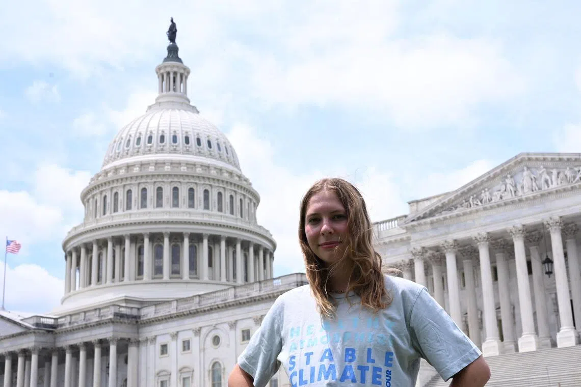 Eva Lighthiser, 19, of Montana, a lead plaintiff in Lighthiser vs Trump, a climate lawsuit. Judge Dana Christensen said that while the plaintiffs had presented “overwhelming” evidence that the government’s actions would worsen climate change and harm them, the case to overturn them “must be made to the political branches or to the electorate.”