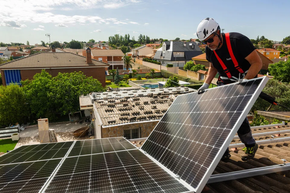 Solar panels in Spain. While the EU is still widely seen as ahead of the US in rolling out green tech, the latter's Inflation Protection Act has made the US a more attractive investment environment for several key green industries.