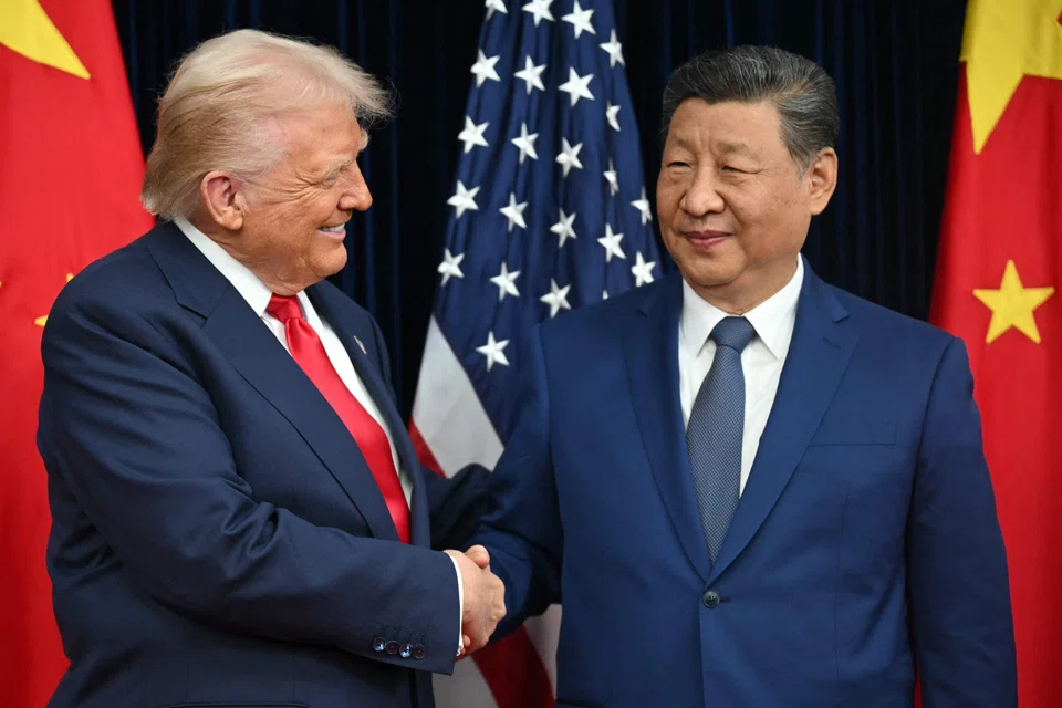 US President Donald Trump (left) and China's President Xi Jinping met in the South Korean city of Busan to seek a possible truce to the trade war between their two countries.
