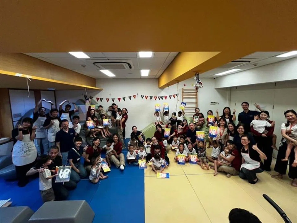 At Kindle Garden, Singapore’s first inclusive preschool, volunteers celebrated Children’s Day with creative arts and crafts.