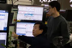 The Kospi rose 2.08 per cent to 5,009.4 as of 0009 GMT, marking its highest level on record.