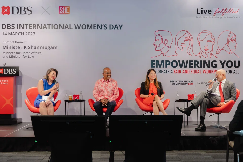 Stefanie Yuen Thio, K Shanmugam, Tan Su Shan and Piyush Gupta