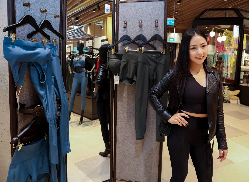 Mai Takemori, founder of sustainable activewear label MYE, whose garments are made from recycled plastic bottles.