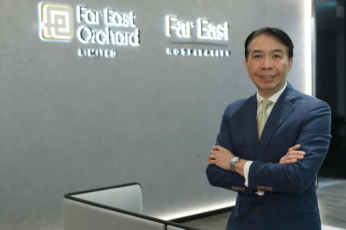 Alan Tang, Far East Orchard's group CEO, says the Covid-19 pandemic helped the company to firm up its resolve to diversify and strengthen recurring income beyond hotels.