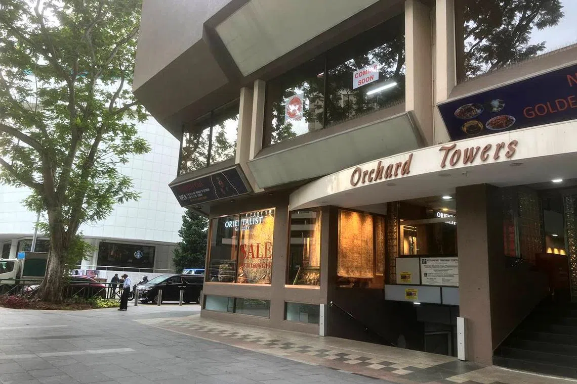 According to its management body, the retail space on the first four floors of Orchard Towers is nearly 80% occupied.