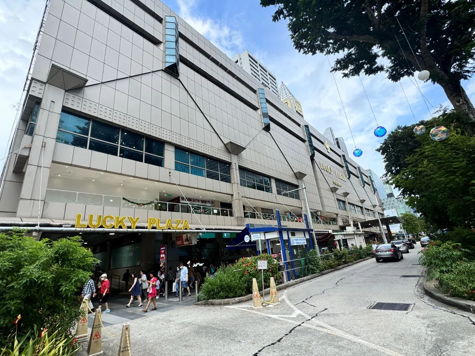 The units for sale in Lucky Plaza "boast prime locations with prominent frontages, and enjoy high foot traffic", says Sophia Lim of Savills Singapore.