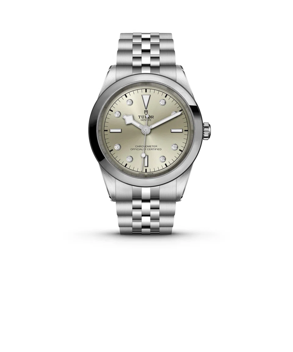 A new Black Bay timepiece with diamond hour markers.