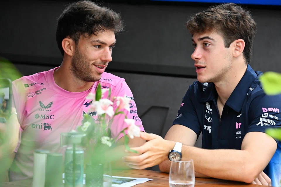 Pierre Gasly (left) and Franco Colapinto (right) drive for the Alpine F1 Team.
