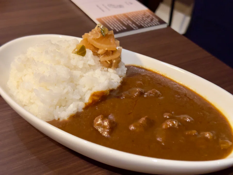 Simple but satisfying wagyu curry rice.