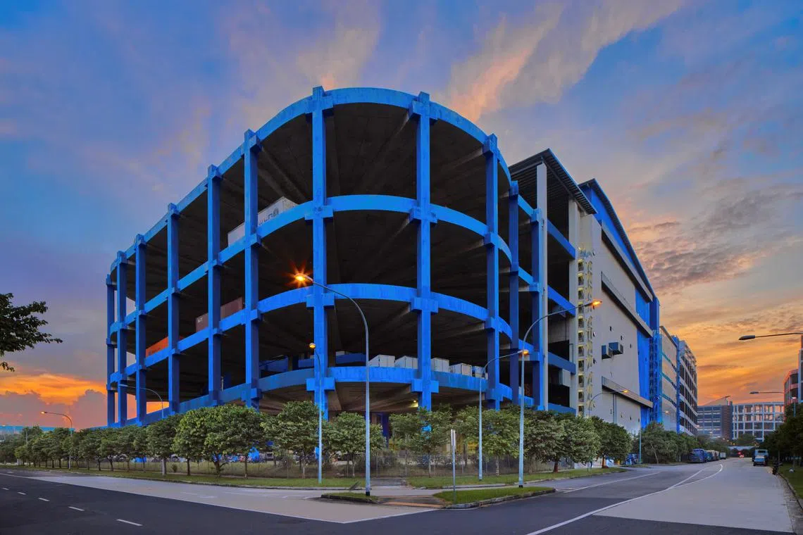 The property, which was built around 7 years ago, is a 5-storey ramp-up logistics distribution centre with a chiller, freezer, air-conditioned and ambient storage space as well as ancillary office space.