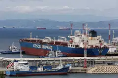 The Kozmino crude oil terminal near the port city of Nakhodka, Russia. Russia exports some 4 million barrels of crude per day by sea, which requires hundreds of tankers.
