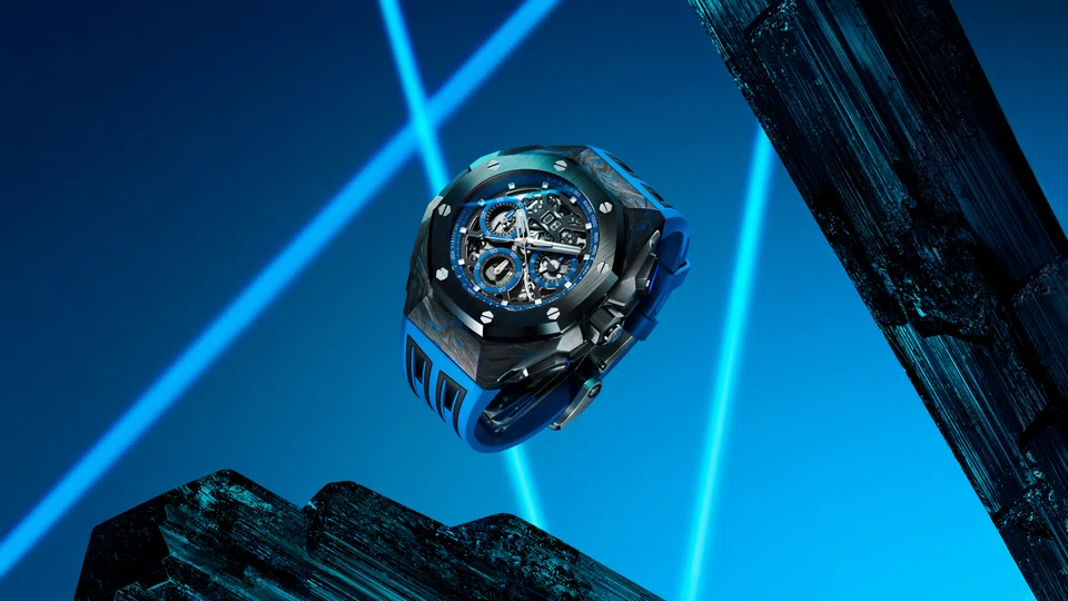 Chroma forged technology is used in the new AP Royal Oak Concept Split-Seconds Chronograph GMT Large Date.