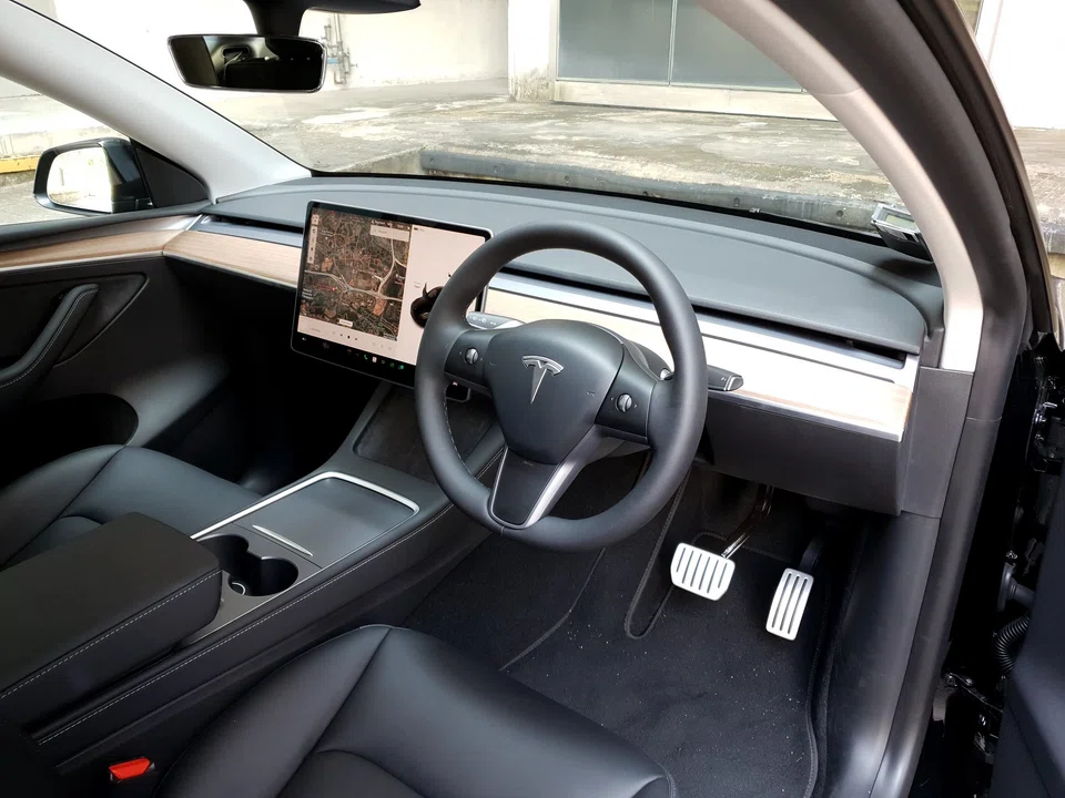 The Model Y's interior has the same Zen-like, minimalist dashboard as the Model 3, along with the 15 inch do-everything touchscreen that delights half the world and bewilders the other three-quarters.
