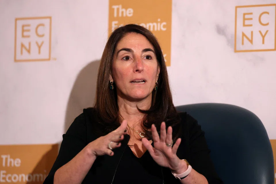 Federal Reserve Bank of Cleveland President Beth Hammack said she estimates inflation won’t reach the Fed’s 2 per cent target until a year or two after 2026, similar to the median estimate of the Fed’s 19 policymakers.  