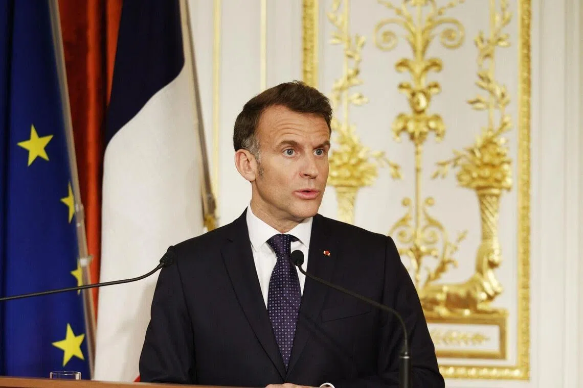 French President Emmanuel Macron (above) may be able to navigate a way through the disagreements, given his previous ability to befriend US President Donald Trump at key moments.