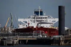 The Nave Photon crude oil tanker, carrying a shipment of Venezuelan oil, docked at the Enterprise Marine Terminal in Freeport, Texas, Jan 14, 2026. The US said it had completed the first US$500 million in sales of Venezuelan oil, part of a US$2 billion agreement.