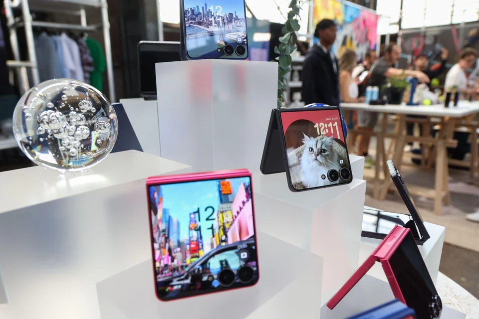 Samsung increased the US price of Galaxy Z Fold 7 (pictured) to US$1,999 by 5 per cent from its predecessor Fold 6, while introducing a less expensive version of its Galaxy Z Flip 7 clamshell phone, Flip 7 FE, priced at US$899.