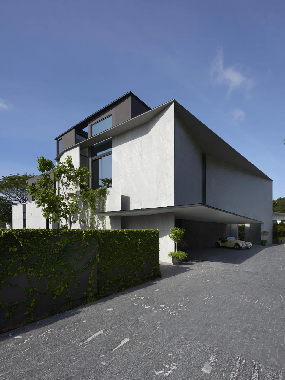 An imposing façade.