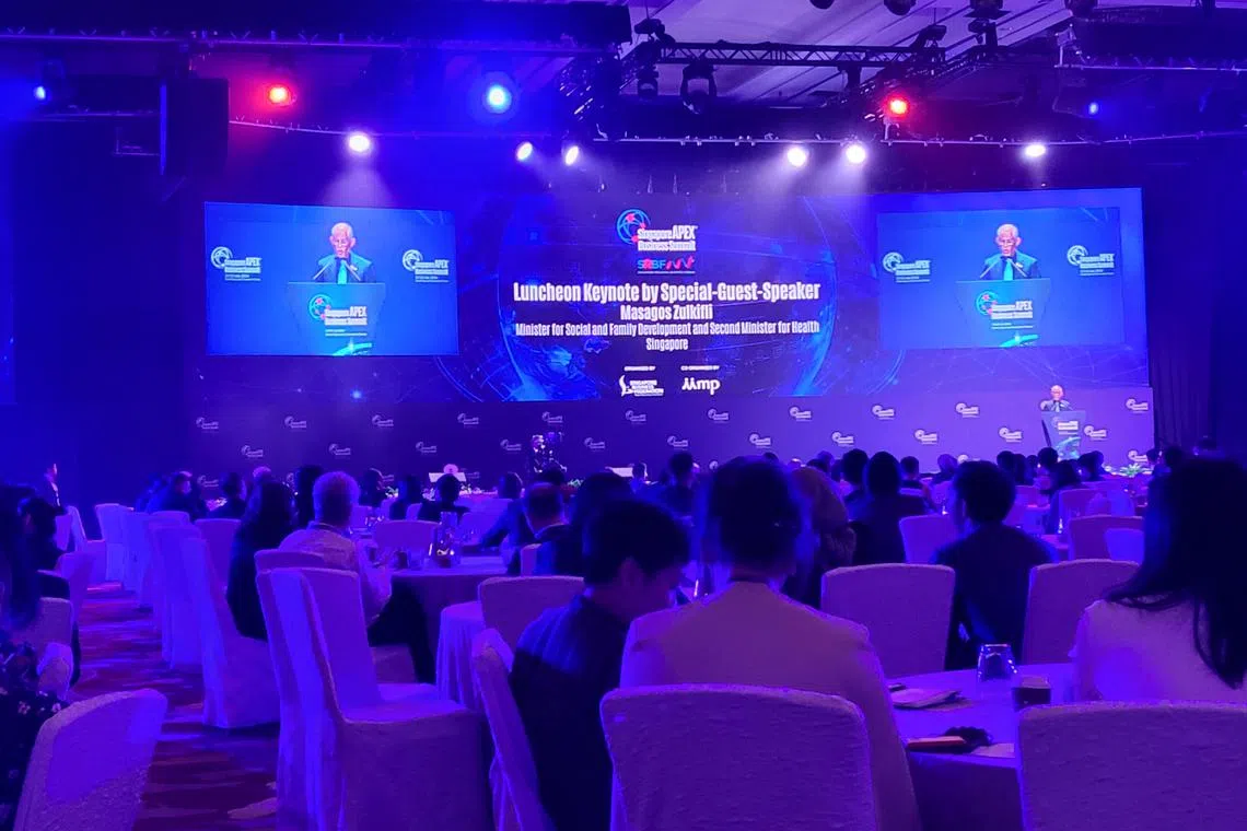 Minister for Social and Family Development Masagos Zulkifli at the launch event at the Sands Expo & Convention Centre.