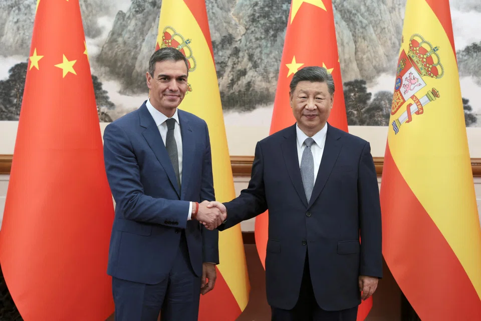 “We hope Spain will continue to provide a fair, just, safe and non-discriminatory business environment for Chinese companies investing and operating in Spain,” Xi said in a meeting with Sanchez in Beijing on Monday.