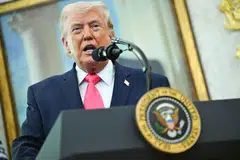 President Trump told reporters at the White House that Iran had made a valuable concession related to non-nuclear energy and the Strait of Hormuz.