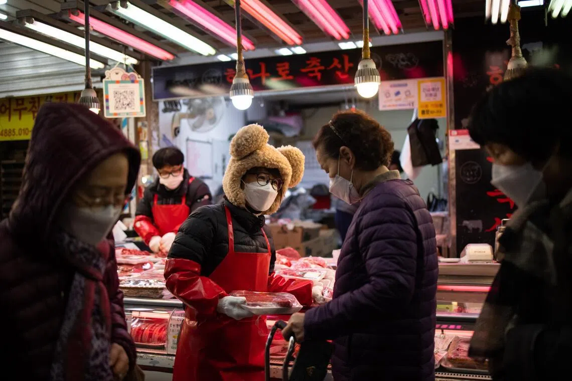 South Korea's consumer price index rose 2.0 per cent from a year earlier.