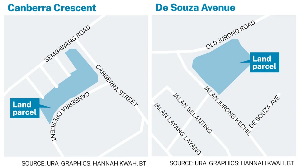 Together, the two sites potentially yield 730 residential units. 
