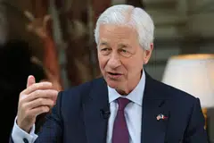 Risks include huge deficits, inflationary factors, and geopolitical risk, Jamie Dimon says.