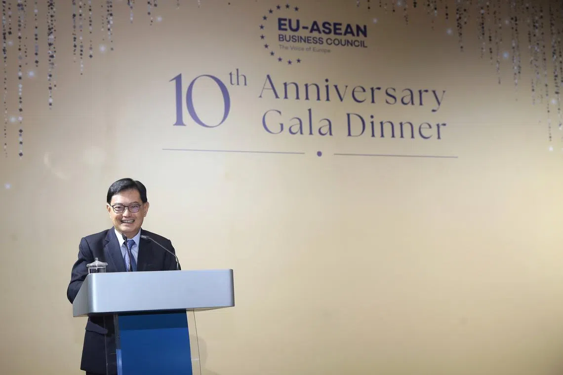 DPM Heng says Asean and the EU share the belief that “connectivity and integration are enablers of growth and development".