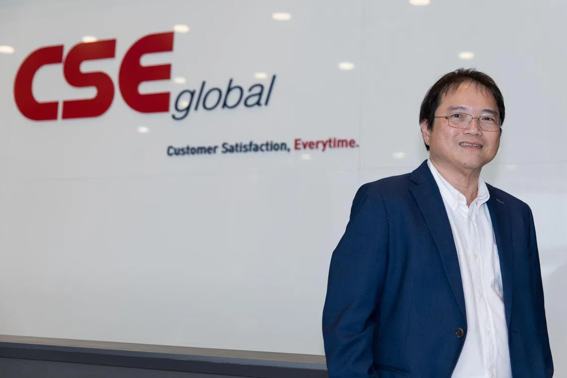 Lim Boon Kheng, the CEO of CSE Global, wins best CEO award in the small-cap category at the Singapore Corporate Awards 2024. 