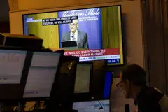 Jerome Powell speaking at the Jackson Hole symposium on Aug 23.  He noted that the inflation rate in the US has declined a lot since it peaked in 2022.