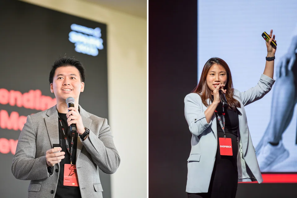 (From left) ShopBack chief product officer Justin Lee, and co-founder and head of expansion Josephine Chow joined the rewards platform in its early years and helped grow the start-up to a regional business.