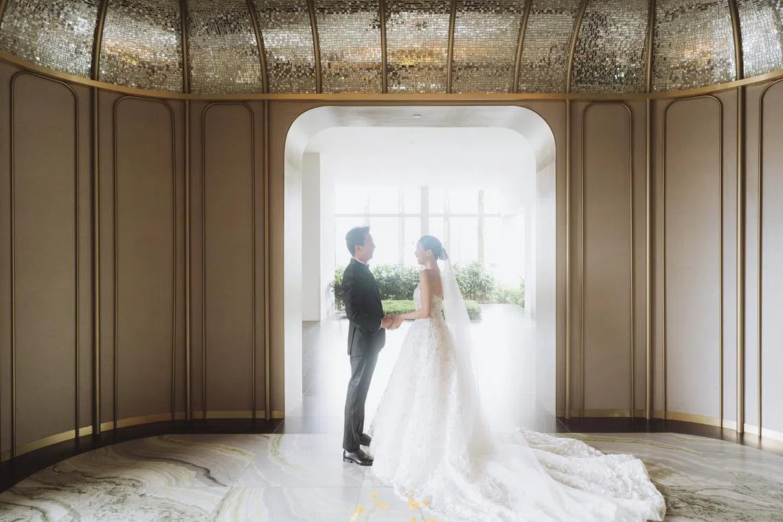 Each of Pan Pacific Orchard's wedding venues is designed to offer beauty, versatility and emotional impact, says the hotel's marketing communications director, Irwin Lim.