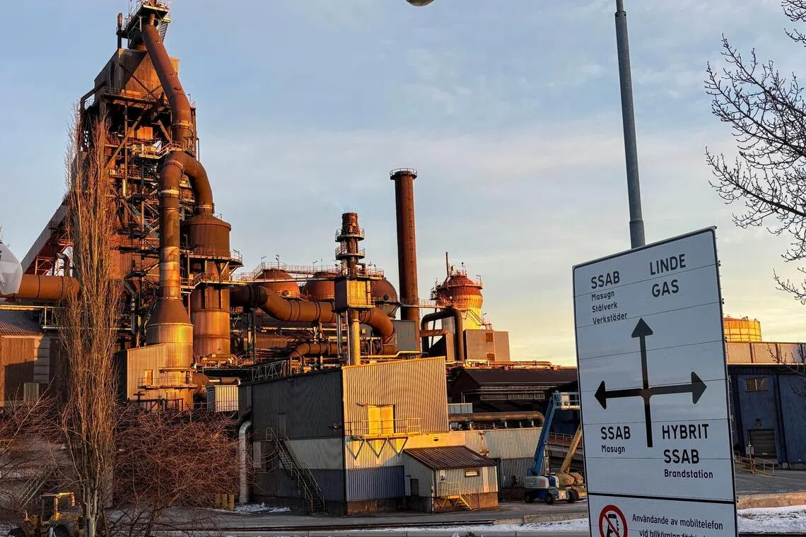 SSAB's steel mill, where it makes specialised high-strength steel used in cars, construction machinery and agricultural equipment.