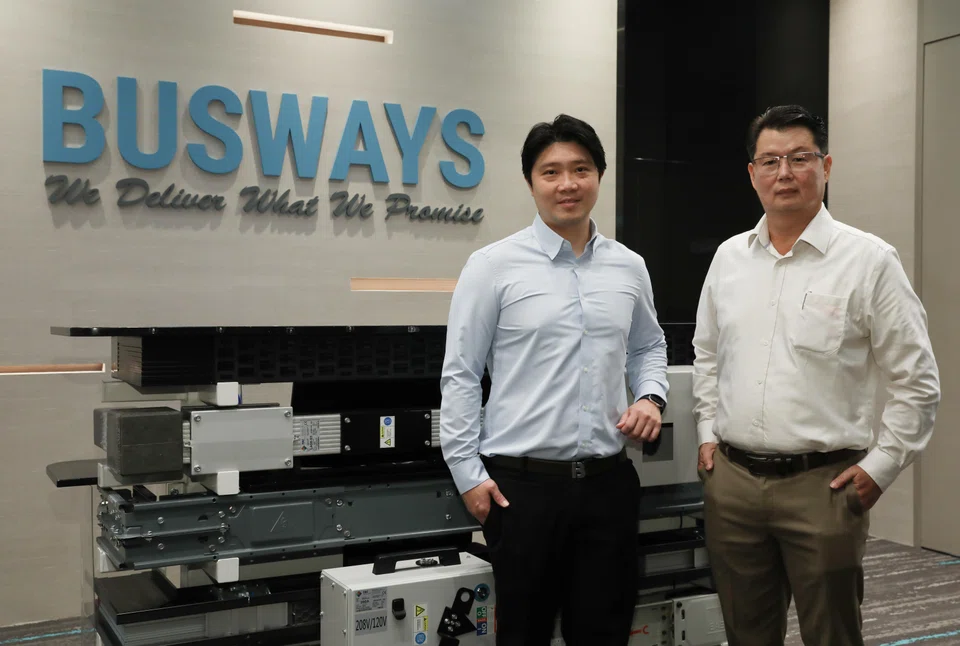 Busways chief executive officer Martin Toh (left) with founder and chairman Sunny Chong.