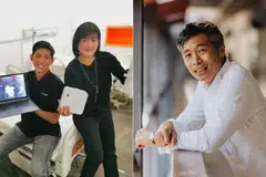 (From left) Shen Nansheng and Tan Swee Yen, co-founders of CoNEX Healthcare, and Alan Lai, founder and CEO of ProfilePrint.