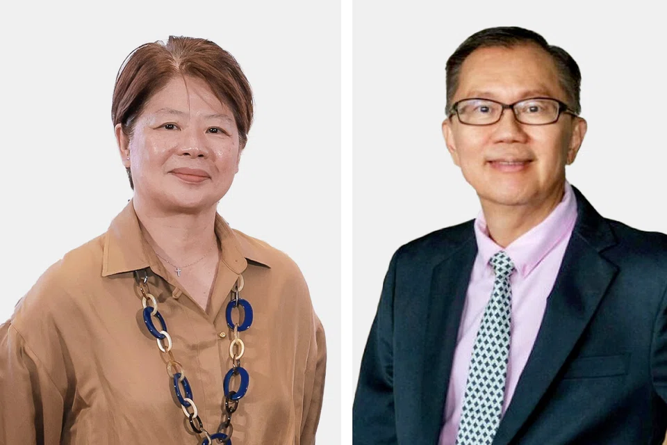 Goh Swee Chen (left) and Ho Teck Hua (right) will join the Monetary Authority of Singapore's board of directors effective from Jun 1, 2025. 
