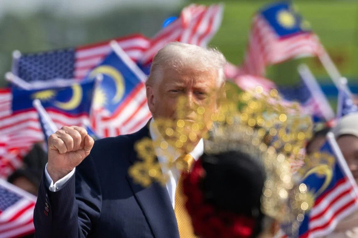 The pacts give Trump some clear wins, like the removal of many tariff and non-tariff barriers on US exports into those countries and pledges to spend billions of US dollars on American goods. 