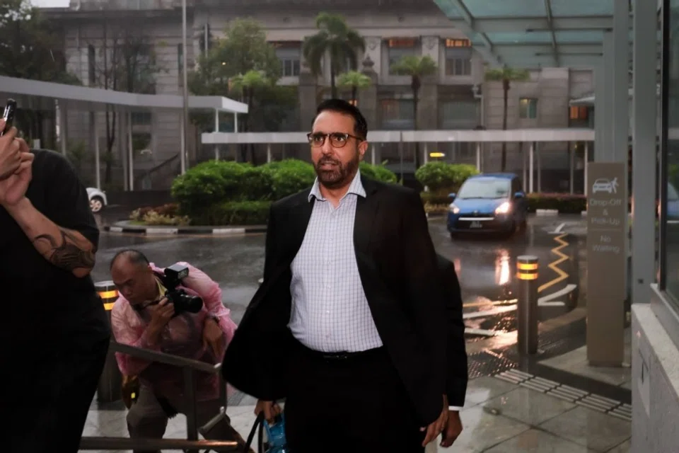 Workers’ Party chief Pritam Singh arriving at the State Courts on Oct 14, 2024. 