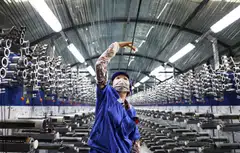 The official purchasing managers’ index rose to 49.4 in August versus 49.3 in July.