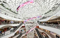 A shopping mall in Beijing. China will boost consumption and actively expand investment in new productive forces and people's overall development, says its finance ministry.