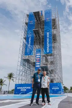 Kin Productions' executive chairman Ko Chee Wah (left) with executive director and chief executive officer Vincent Chai; the group aims to tap capital markets for funds to fuel its growth in the next three to five years, says Ko. 