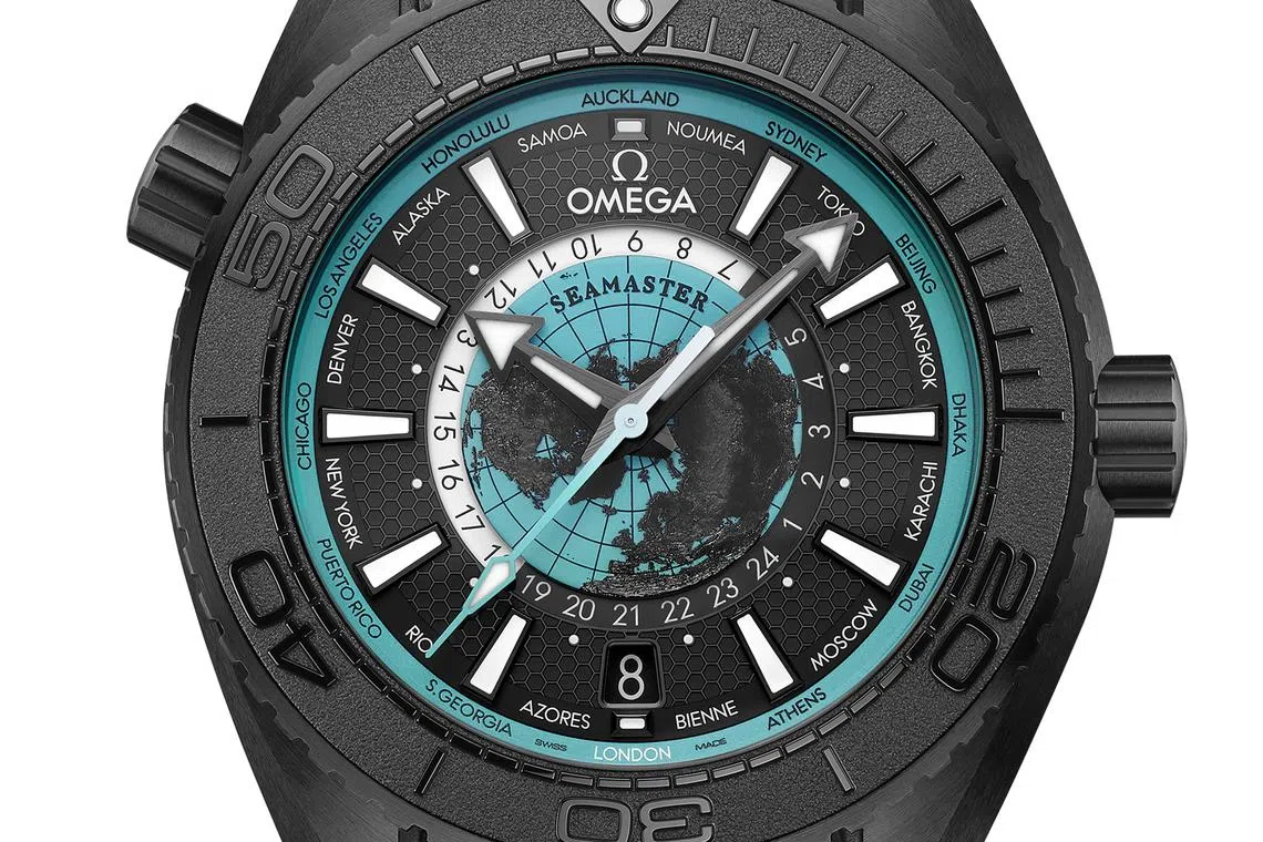  Seamaster Planet Ocean Worldtimer ( turquoise)
