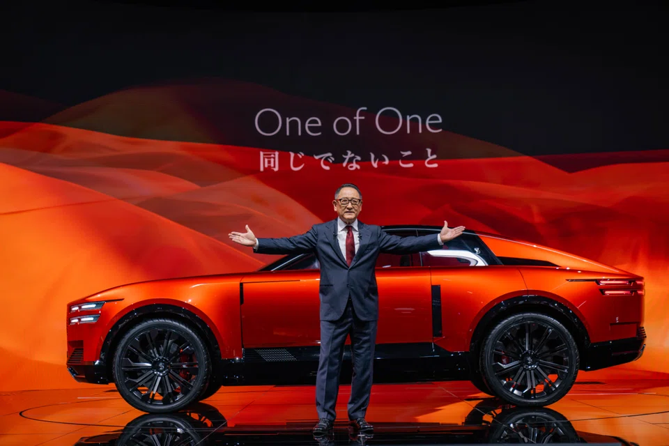 Toyota chairman Akio Toyoda unveiled the Century Coupe concept, a sleek yet hulking fastback from a new brand created to tempt buyers away from Rolls-Royce and Bentley.
