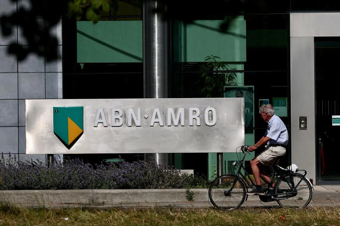 ABN Amro's net income was 410 million euros in the three months till December.