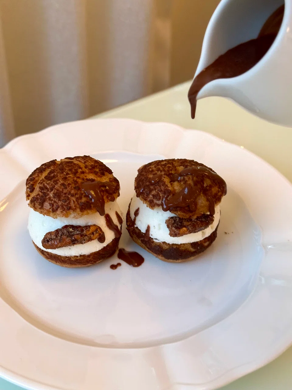 Pariteroles are a hybrid of profiterole and paris brest.
